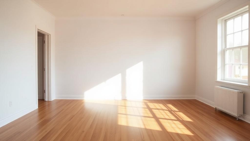 side by side comparison of empty and furnished room showing acoustic difference