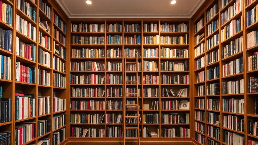 bookshelf filled with books acting as sound diffuser