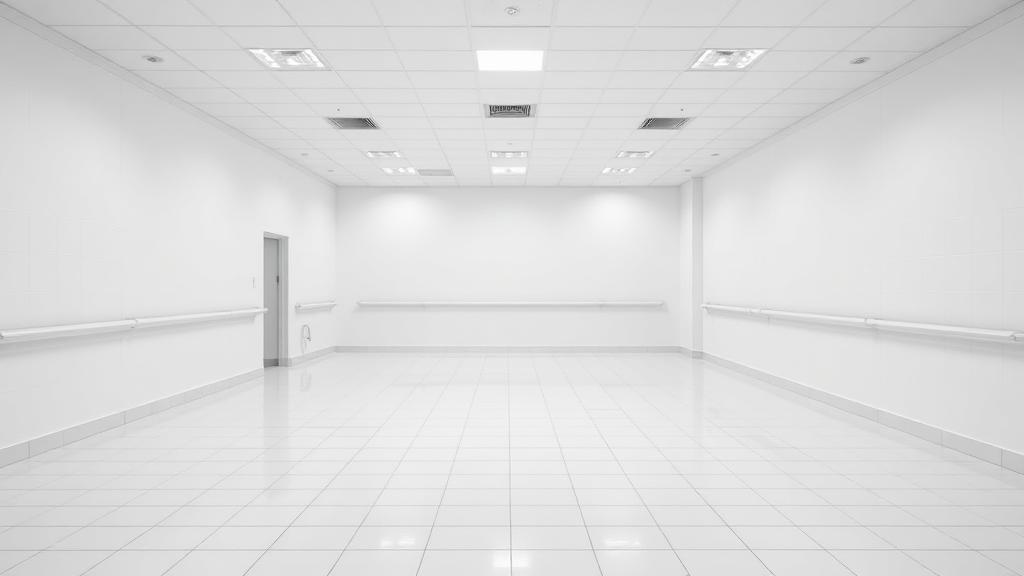 bare room with hard surfaces creating poor acoustics
