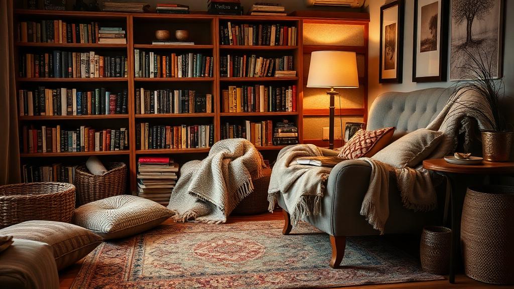 room with soft furnishings and natural materials