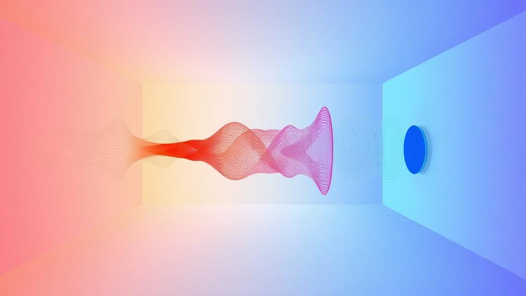 diagram showing sound reflection absorption and diffusion in a room