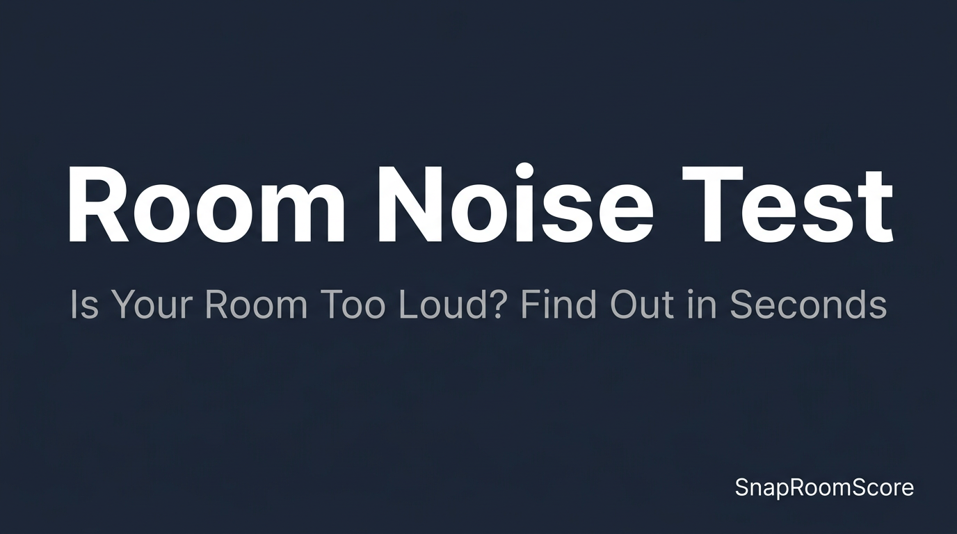 Free Room Noise Test (30 Seconds) – Online Sound Meter